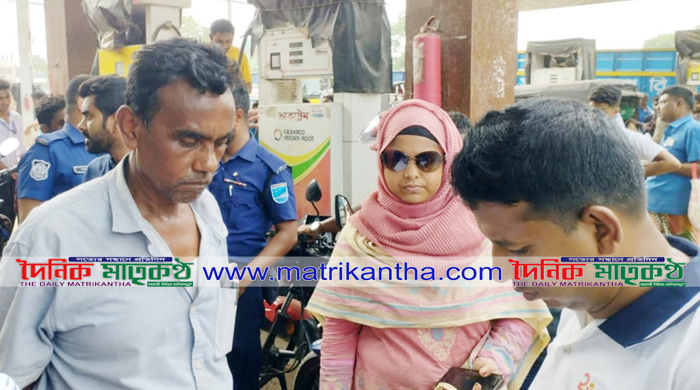 গোয়ালন্দ মোড়ে পাম্পে শৃঙ্খলা ফেরাতে ৮ চালককে জরিমানা